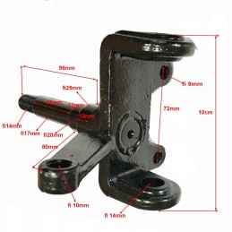 Front right steering knuckle of Fuxin ATV 200 CVT FX quad