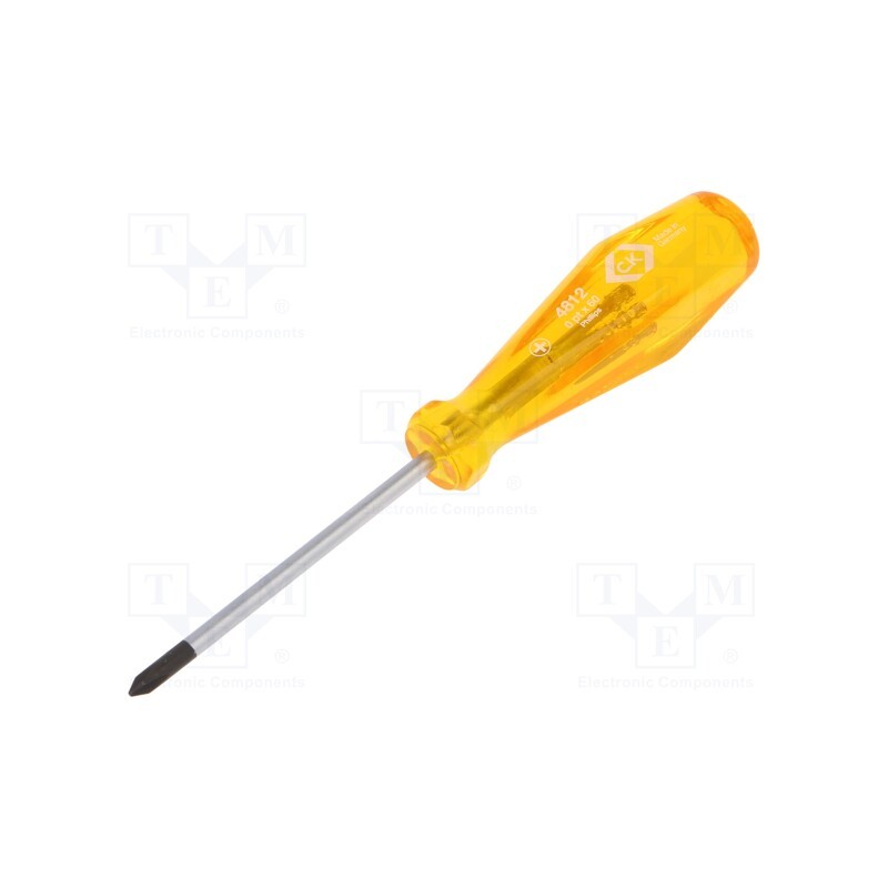 1 pcs x C.K - T4812 0 - Screwdriver, Phillips, PH0, HD Classic, Blade length: 65mm