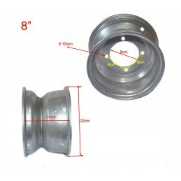 Rim 8 front with 4 bolts for quad Diablo ATV 150 200
