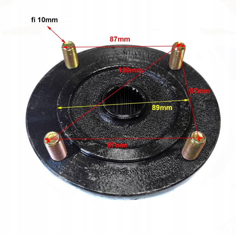 Rear axle rim hub for ATV 200 CVT quad