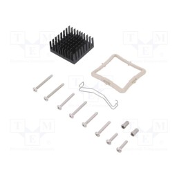 1 pcs x Advanced Thermal Solutions - ATS-61350K-C1-R0 - Heatsink: extruded, grilled, black, L: 35mm, W: 35mm, H: 14.5mm
