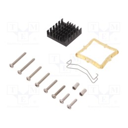 1 pcs x Advanced Thermal Solutions - ATS-61290D-C1-R0 - Heatsink: extruded, grilled, black, L: 29mm, W: 29mm, H: 9.5mm