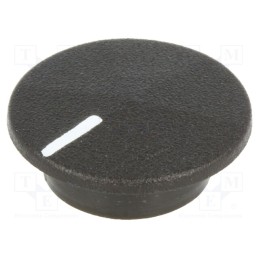 5 pcs x CLIFF - CL1764 - Cap, plastic, push-in, black, K21