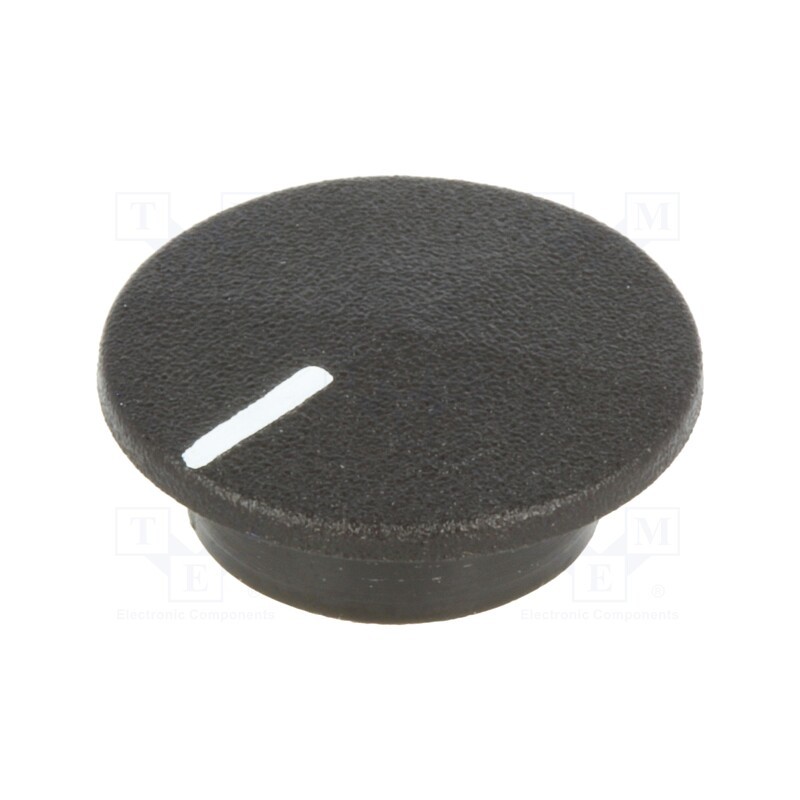 5 pcs x CLIFF - CL1764 - Cap, plastic, push-in, black, K21