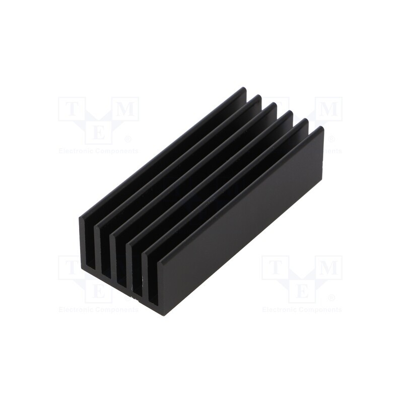 1 pcs x FISCHER ELEKTRONIK - SK 653 50 SA - Heatsink: extruded, grilled, black, L: 50mm, W: 21mm, H: 14mm, 17.4K/W