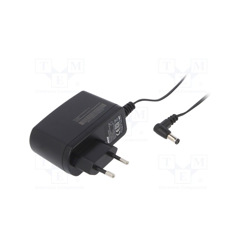 1 pcs x MOSO - MSA-C1200CS12.0-18F-DE-2555-L - Power supply: switched-mode, plug, 12VDC, 1.25A, 15W, Plug: EU