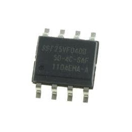 1 pcs : SST25VF040B-50-4C-SAF - NOR Flash FLASH MEMORY 4M (512Kx8) 50MHz
