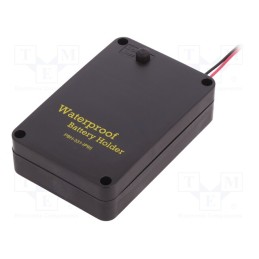 1 pcs x COMF - PBH-331-IP65-AS - Holder, AA,R6, Batt.no: 3, cables, black, 150mm, IP65, with switch