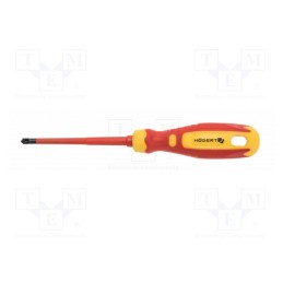 1 pcs x Hu00d6GERT TECHNIK - HT1S973 - Screwdriver, slim, insulated, PlusMinus cross PH-type, SL/PH1