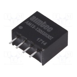 1 pcs x AIMTEC - AM1S-1205SH30Z - Converter: DC/DC, 1W, Uin: 10.8÷13.2V, Uout: 5VDC, Iout: 200mA, SIP4