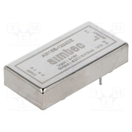 1 pcs x AIMTEC - AM15E-1224DZ - Converter: DC/DC, 15W, Uin: 9÷18V, Uout: 24VDC, Uout2: -24VDC, 2'x1'