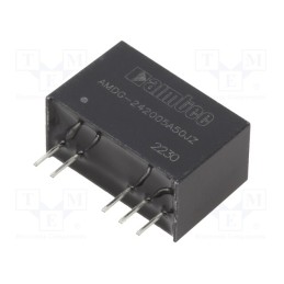 1 pcs x AIMTEC - AMDG-242005A50JZ-B - Converter: DC/DC, 2.25W, Uin: 21.6÷26.4V, Uout: 20VDC, Uout2: -5VDC