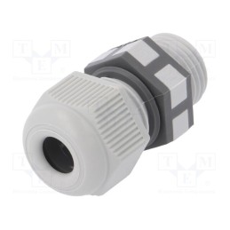 1 pcs x TECHNO - THA.450.A1E - Cable gland, PG9, IP68, polyamide, grey, UL94V-2