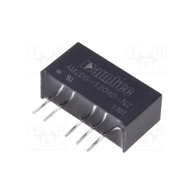 1 pcs x AIMTEC - AM2DS-1209D-NZ - Converter: DC/DC, 2W, Uin: 10.8÷13.2V, Uout: 9VDC, Uout2: -9VDC, SIP7