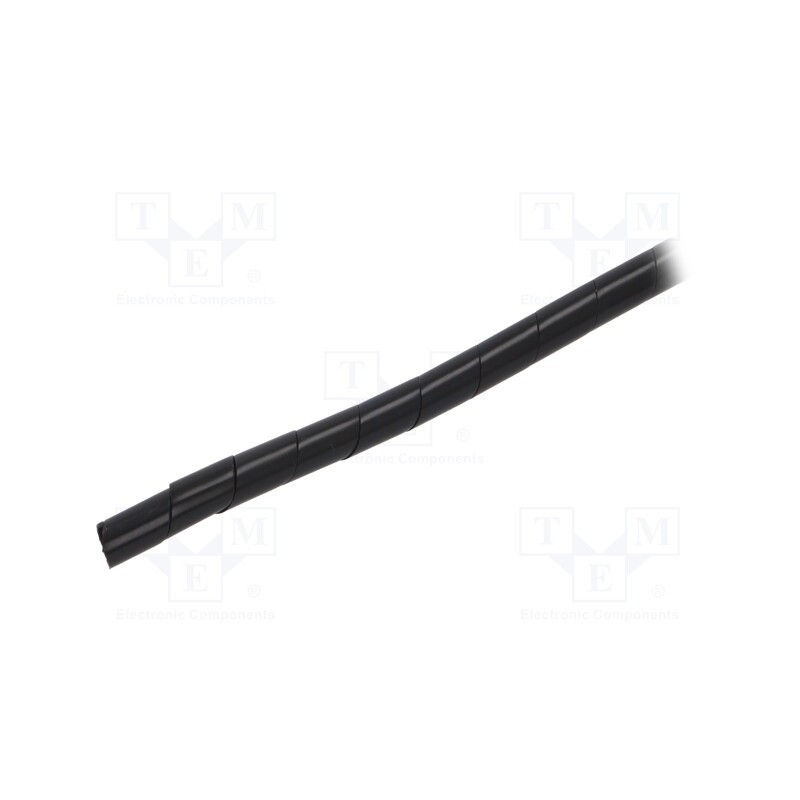 1 pcg x KSS WIRING - KS-12BK - Spiral wrapping, ØBundle : 9÷65mm, polyetylene, black, L: 10m