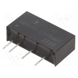 1 pcs x AIMTEC - AM1DS-0315SJZ - Converter: DC/DC, 1W, Uin: 2.97÷3.63V, Uout: 15VDC, Iout: 67mA, SIP7