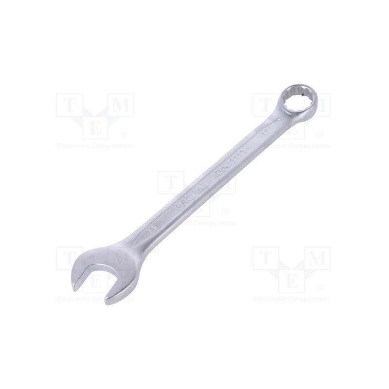 1 pcs x PROLINE - 35419 - Wrench, combination spanner, 19mm, Overall len: 228mm