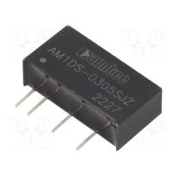 1 pcs x AIMTEC - AM1DS-0305SJZ - Converter: DC/DC, 1W, Uin: 2.97÷3.63V, Uout: 5VDC, Iout: 200mA, SIP7