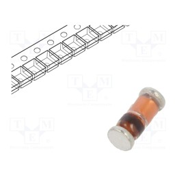 25 pcs x DC COMPONENTS - DL4148 - Diode: switching, SMD, 100V, 0.15A, 4ns, MiniMELF, Ufmax: 1V