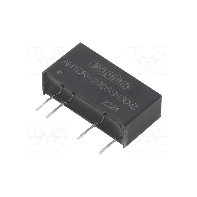 1 pcs x AIMTEC - AM1DR-2405SH30VZ - Converter: DC/DC, 1W, Uin: 22.8÷25.2V, Uout: 5VDC, Iout: 200mA, SIP7