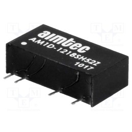1 pcs x AIMTEC - AM1D-1218SH52Z - Converter: DC/DC, 1W, Uin: 10.8÷13.2V, Uout: 18VDC, Iout: 55mA, SIP7