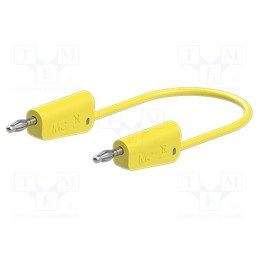 1 pcs x STu00c4UBLI - 64.1030-02524 - Test lead, 60VDC, 30VAC, 19A, banana plug 4mm,both sides, yellow