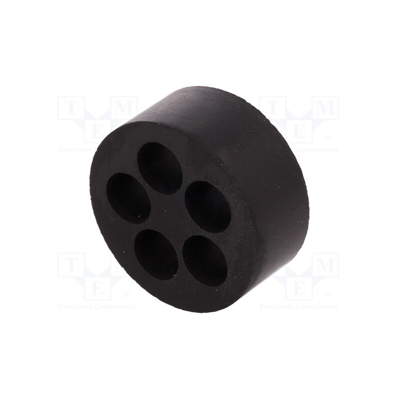 1 pcs x LAPP - 53340590 - Insert for gland, 9mm, M40, IP54, NBR rubber, Holes no: 5