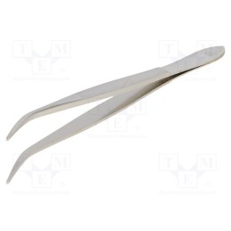 1 pcs x DONAU ELEKTRONIK - PZ2 - Tweezers, 120mm, Blades: elongated,curved, Tipwidth: 1mm