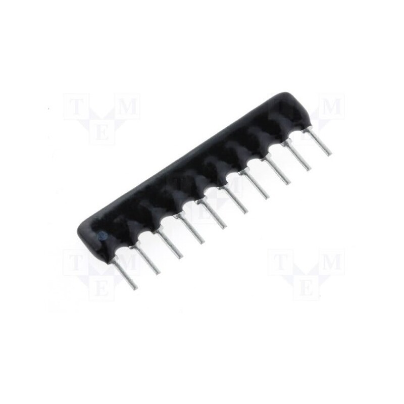 5 pcs x ROYAL OHM - RNLA10G0331B0E - Resistor network: X, THT, 330Ω, ±2%, 0.125W, No.of resistors: 9