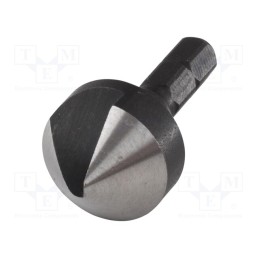 1 pcs x WOLFCRAFT - 2578000 - Countersink, 19mm, wood,metal,plastic, tool steel