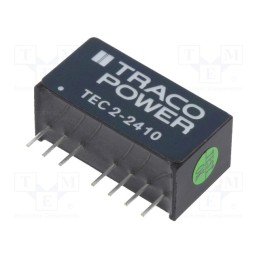 1 pcs x TRACO POWER - TEC 2-2410 - Converter: DC/DC, 2W, Uin: 18÷36V, Uout: 3.3VDC, Iout: 500mA, SIP8