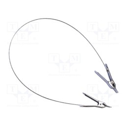 1 pcs x MUELLER ELECTRIC - AI-000422 - Ground/earth cable, both sides,aligator clip, Len: 0.46m