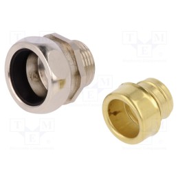 1 pcs x LAPP - 55502624 - Straight terminal connector, Thread: metric,outside, brass, IP65
