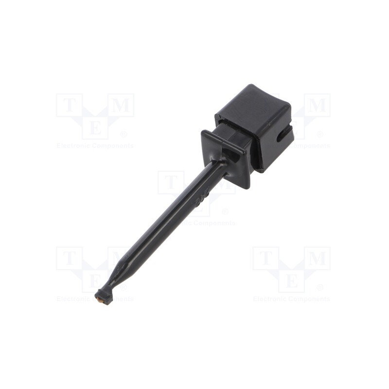 1 pcs x MUELLER ELECTRIC - BU-00202-0 - Clip-on probe, hook type, 10A, 1kVDC, black, 63mm