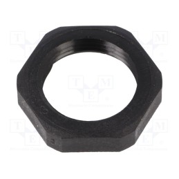 1 pcs x PMA - BMN-13 - Nut, Thread: PG, polyamide, PMAFIX MN, -40÷105°C, black, 27mm