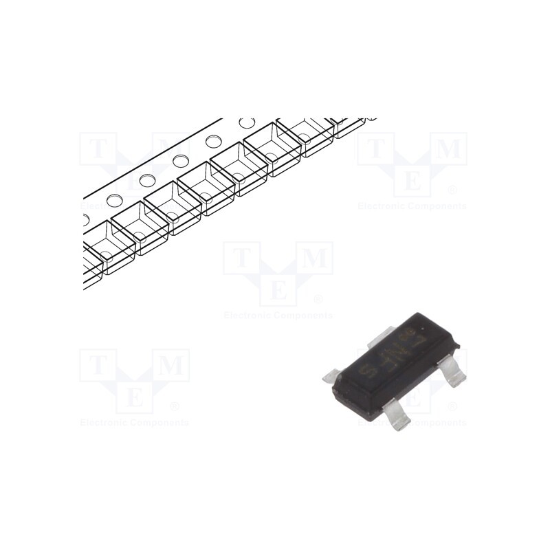 5 pcs x INFINEON TECHNOLOGIES - BF2040E6814HTSA1 - Transistor: N-MOSFET, unipolar, RF, 8V, 40mA, 200mW, SOT143, SMT