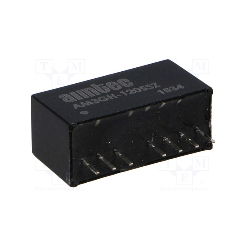 1 pcs x AIMTEC - AM3GH-1205SZ - Converter: DC/DC, 3W, Uin: 4.5÷18V, Uout: 5VDC, Iout: 600mA, SIP8