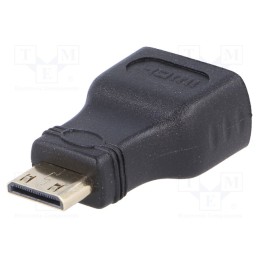 1 pcs x AKYGA - AK-AD-04 - Adapter, HDMI 1.4, HDMI socket,mini HDMI plug, black
