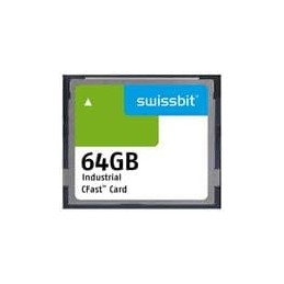 1 pcs : SFCA064GH1AO4TO-I-QC-216-STD - Memory Cards Industrial CFast Card, F-800, 64 GB, SLC Flash, -40C to +85C