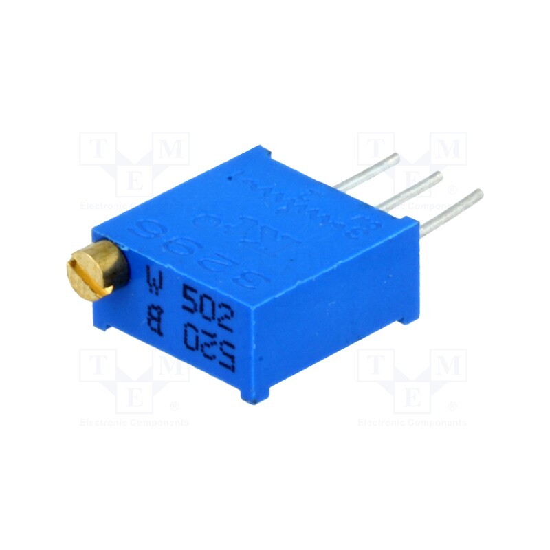 5 pcs x SR PASSIVES - T910W-5K - Potentiometer: mounting, multiturn, 5kΩ, 500mW, THT, ±10%, linear