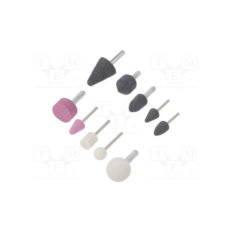 1 set x MEGA - 44910 - Grindingstone, 6mm, 10pcs.