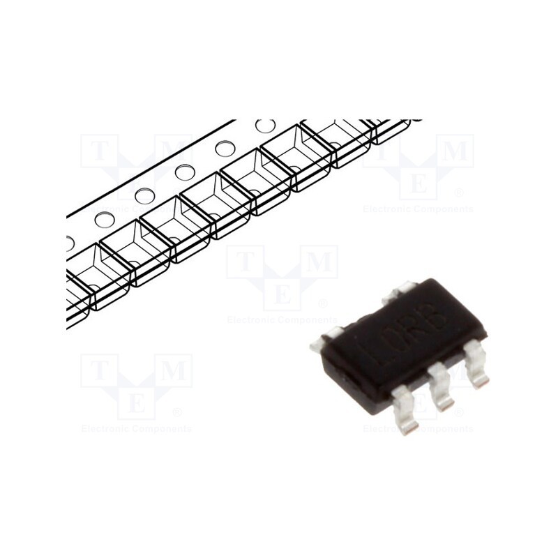 1 pcs x TEXAS INSTRUMENTS - LP2985IM5-3.3/NOPB - IC: voltage regulator, LDO,fixed, 3.3V, 0.15A, SOT23-5, SMD, ±1.5%
