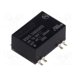 1 pcs x RECOM - RSH2-2405S/H3 - Converter: DC/DC, 2W, Uin: 18÷36V, Uout: 5VDC, Iout: 400mA, SMD, RSH2