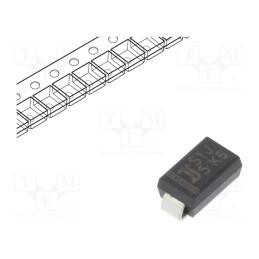 25 pcs x DIOTEC SEMICONDUCTOR - S1J - Diode: rectifying, SMD, 600V, 1A, 1.5us, SMA, Ufmax: 1.1V, Ifsm: 30A