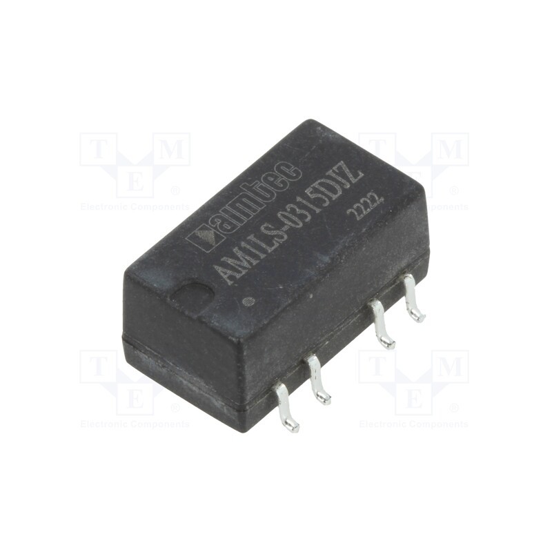 1 pcs x AIMTEC - AM1LS-0315DJZ - Converter: DC/DC, 1W, Uin: 2.97÷3.63V, Uout: 15VDC, Uout2: -15VDC