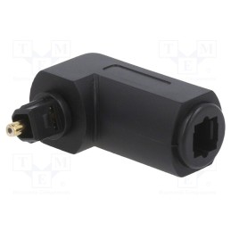 1 pcs x GEMBIRD - A-OPTL-01 - Adapter, Toslink socket,Toslink plug angled, black