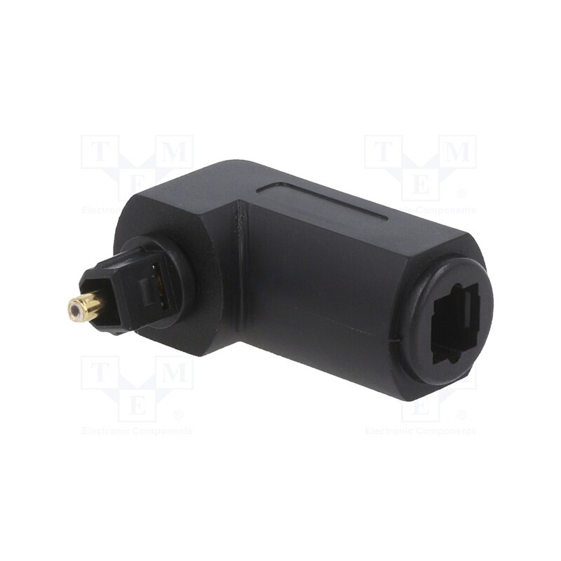 1 pcs x GEMBIRD - A-OPTL-01 - Adapter, Toslink socket,Toslink plug angled, black