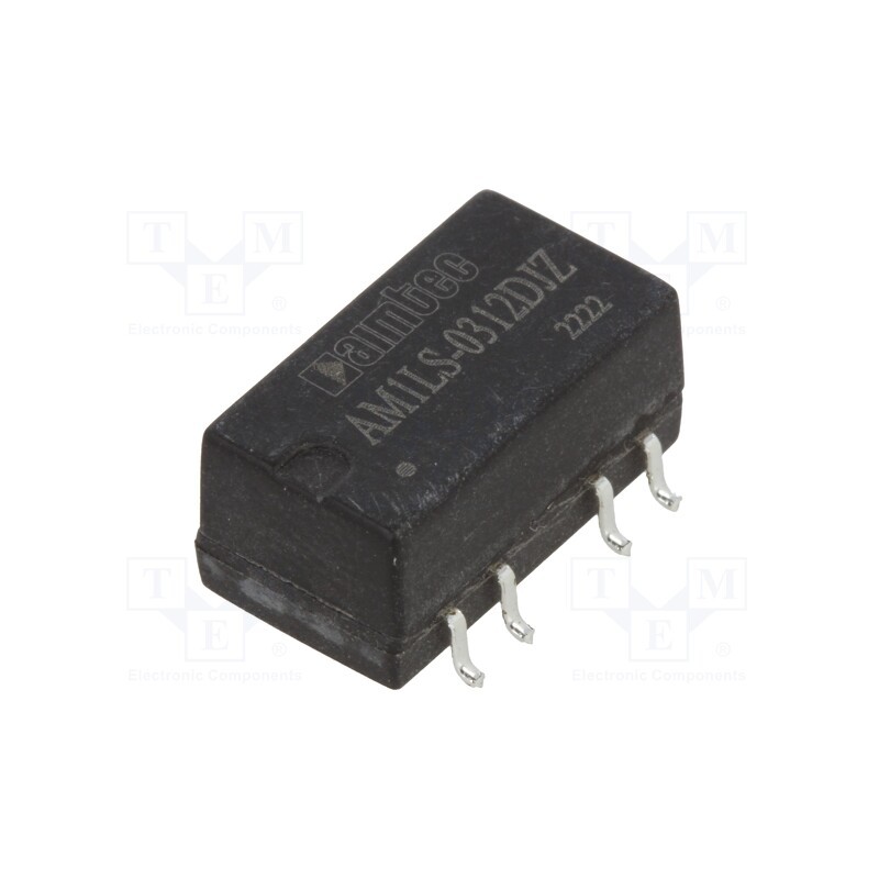 1 pcs x AIMTEC - AM1LS-0312DJZ - Converter: DC/DC, 1W, Uin: 2.97÷3.63V, Uout: 12VDC, Uout2: -12VDC