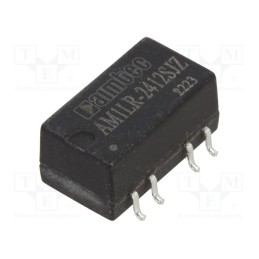 1 pcs x AIMTEC - AM1LR-2412SJZ - Converter: DC/DC, 1W, Uin: 22.8÷26.4V, Uout: 12VDC, Iout: 84mA, SMD