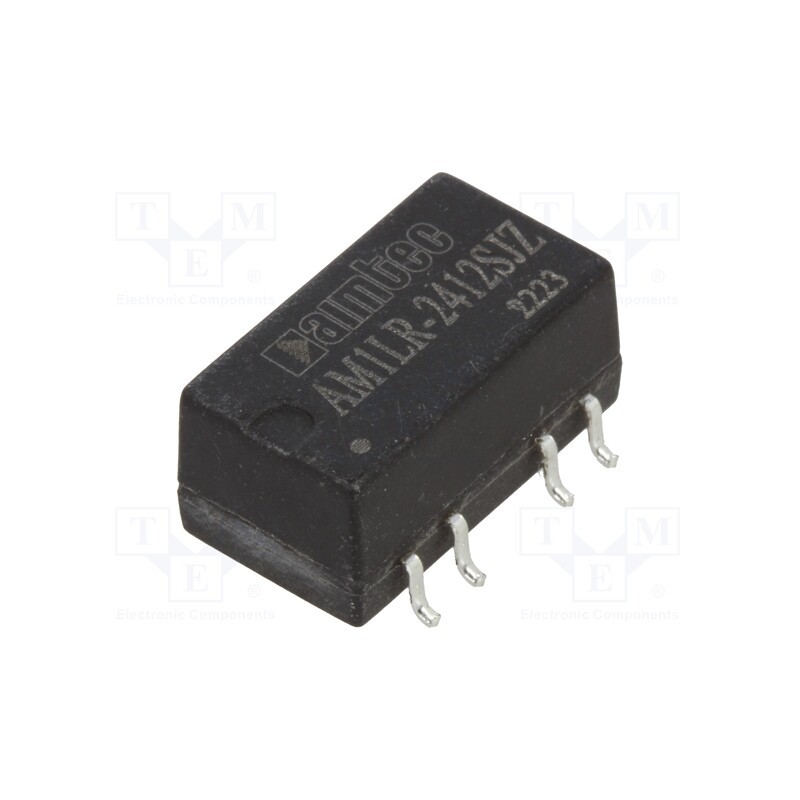 1 pcs x AIMTEC - AM1LR-2412SJZ - Converter: DC/DC, 1W, Uin: 22.8÷26.4V, Uout: 12VDC, Iout: 84mA, SMD